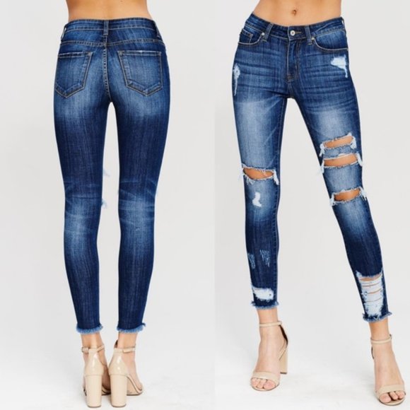 KanCan Denim - NEW! Kan Can Distressed Skinny Jeans
